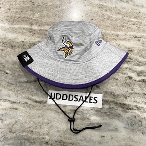 New Era Minnesota Vikings 2021 NFL Training Camp Bucket Hat Men’s OSFA Gray NWT.