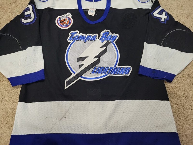 Mikael Andersson 92'93 Inaugural Season Tampa Bay Lightning PM Game Worn  Jersey