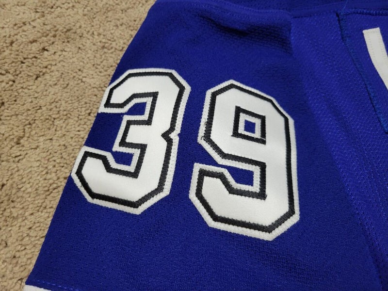 Quinton Byfield 18'19 Blue Sudbury Wolves La Kings Game Worn used Jersey W COA