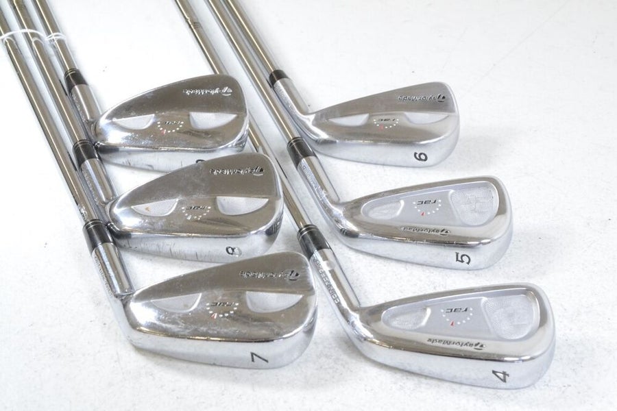 TaylorMade RAC MB CB Coin Forged 4-9 Stiff Iron Set Dynamic Gold