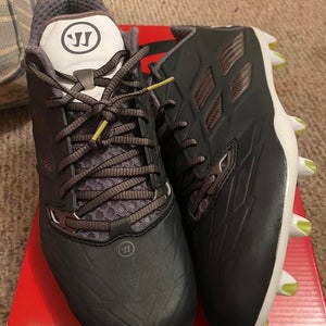 NEW Gray Size 11.5 Warrior Burn 8.0 Lacrosse Cleats Lax