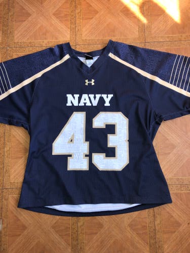 Nary Lacrosse Game Used XL Under Armour Jersey