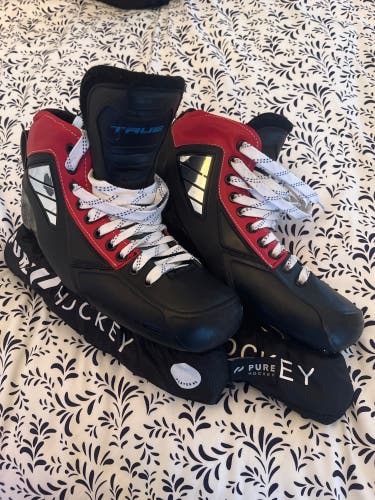 Used True Size 8.5 Custom Pro Hockey Goalie Skates One Piece