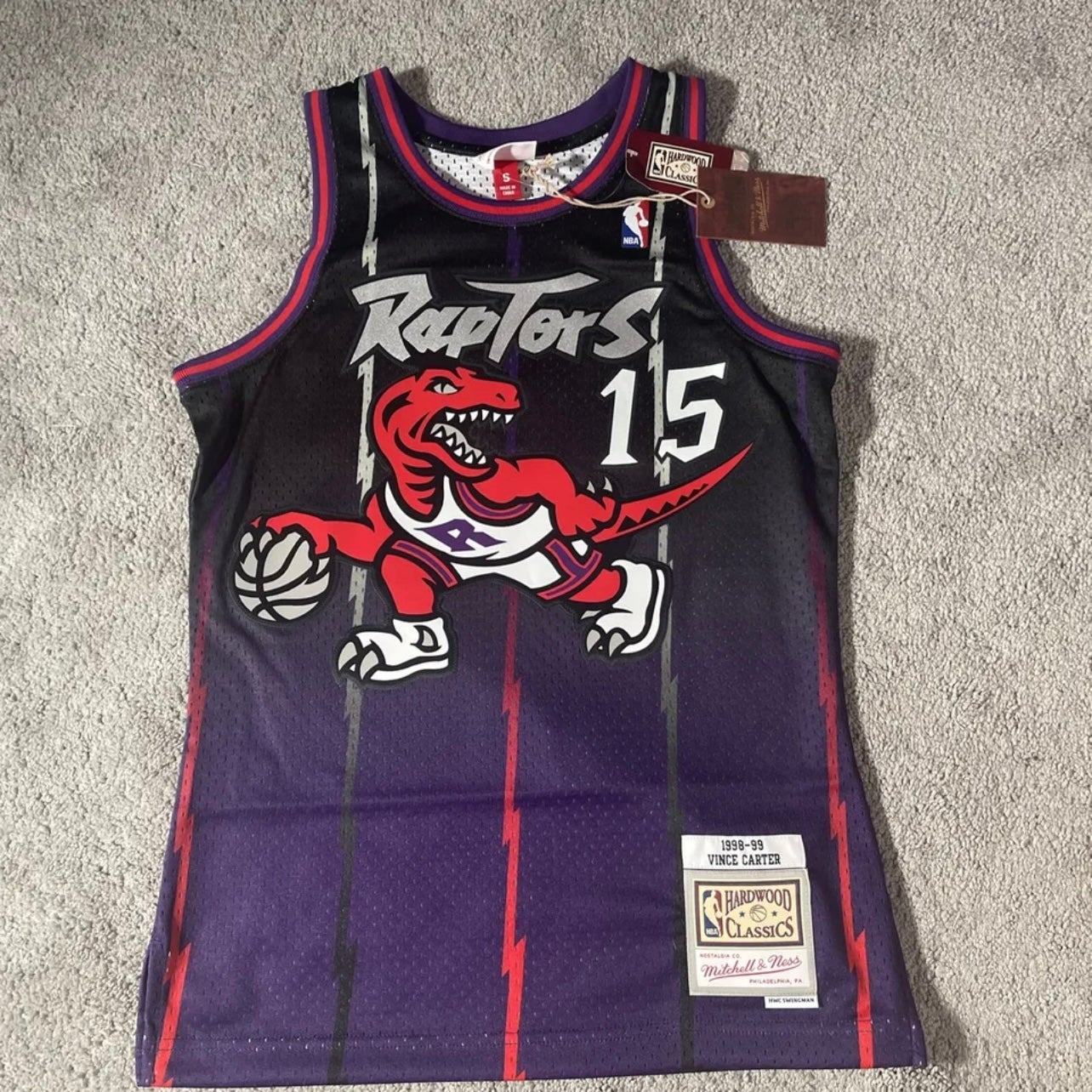 Mitchell & Ness Toronto Raptors Vince Carter #15 '98-'99 Lux Brown