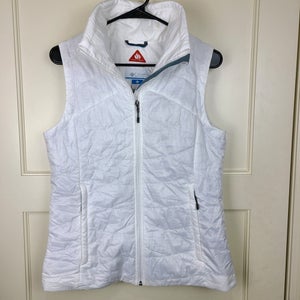 Columbia Omni-Heat Mighty Lite III Vest Full Zip White Womens Size M