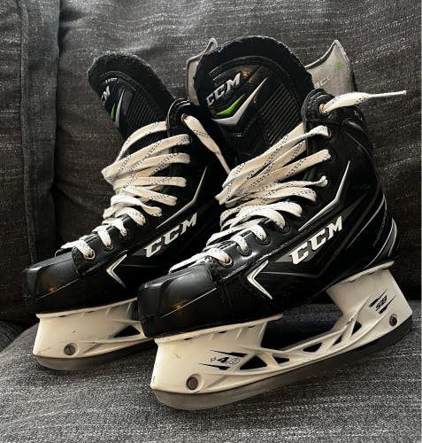 Used CCM Regular Width  Size 8 RibCor Platinum Hockey Skates