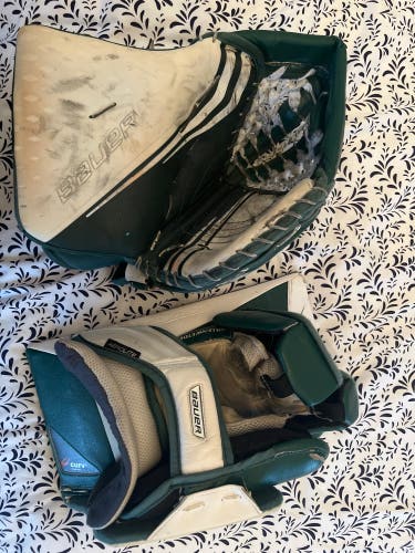Bauer vapor 2x pro goalie glove and blocker
