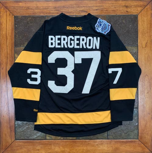 New Boston Bruins Patrice Bergeron #37 Winter Classic Reebok NHL Jersey