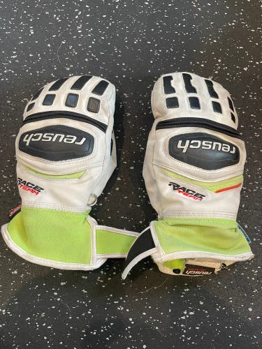 White Used Medium Reusch Gloves
