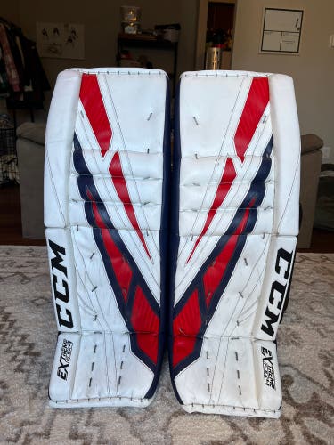 34" CCM Pro Stock Extreme Flex 4 Goalie Leg Pads