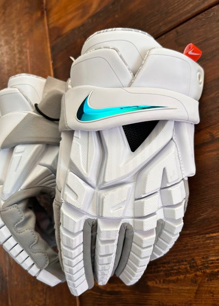 Nike Vapor Pro Lacrosse Gloves White / Large