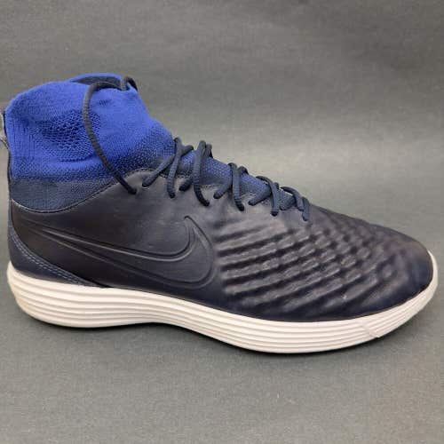 Nike Lunar Magista II Shoes Mens 11 Blue High Top Athletic Sneakers 852614-400