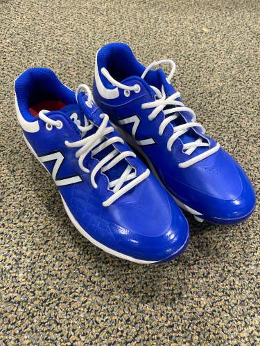 Used Blue Men's (W 9.0) Molded New Balance 4040 Cleats