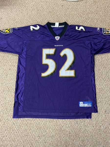 Men's Mitchell & Ness Ray Lewis Black Baltimore Ravens Throwback