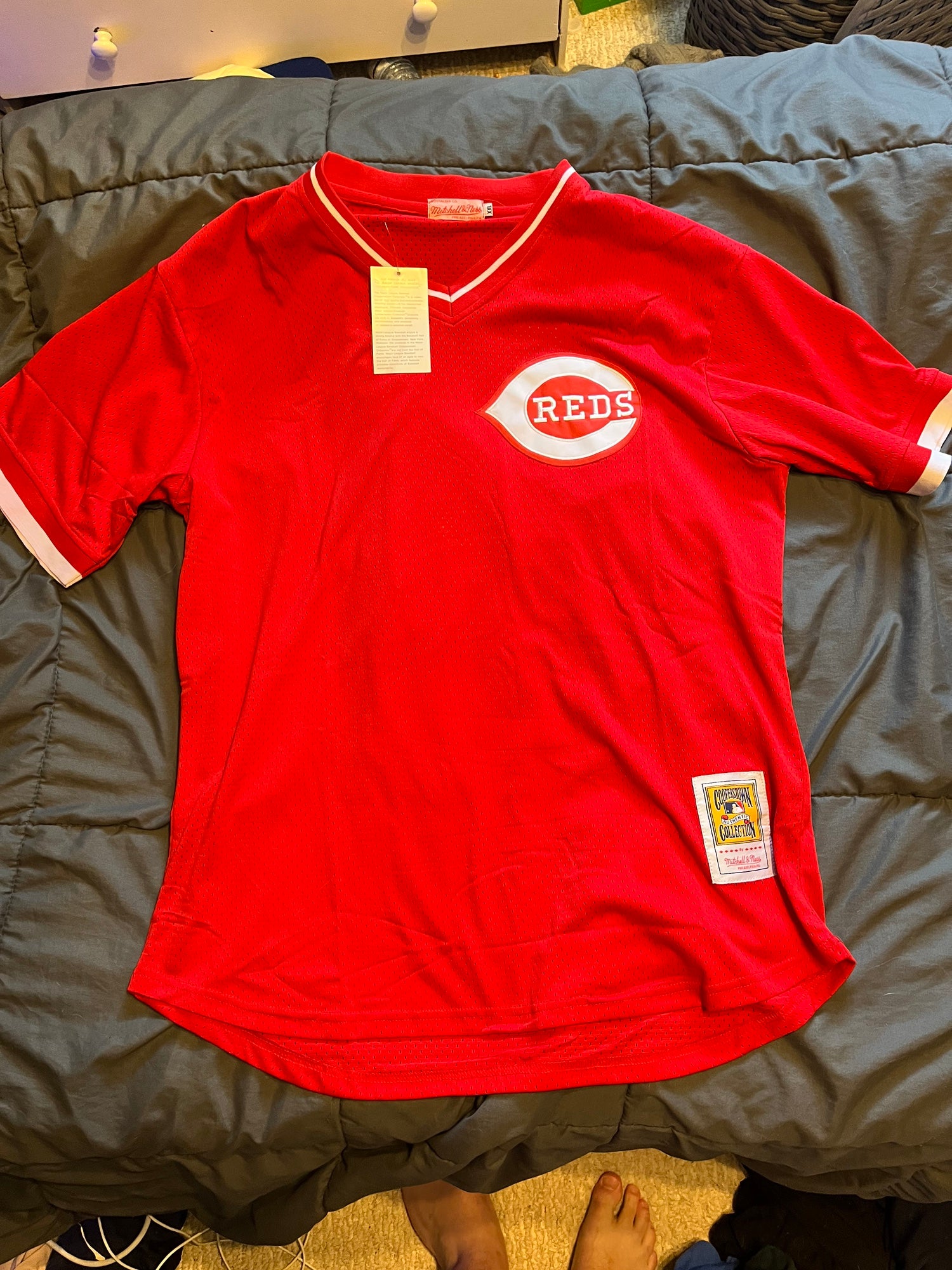 Authentic Vintage Mitchell & Ness MLB Cincinnati Reds Pete Rose Baseball  Jersey