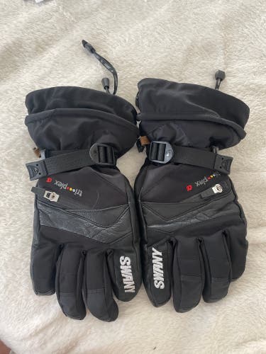 Used Black Swany Ski Gloves