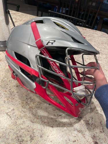 Gray/silver lacrosse helmet cascade mens r lax