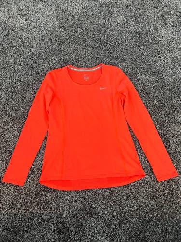 Neon Pink Women's Nike Dri-Fit Long Sleeve