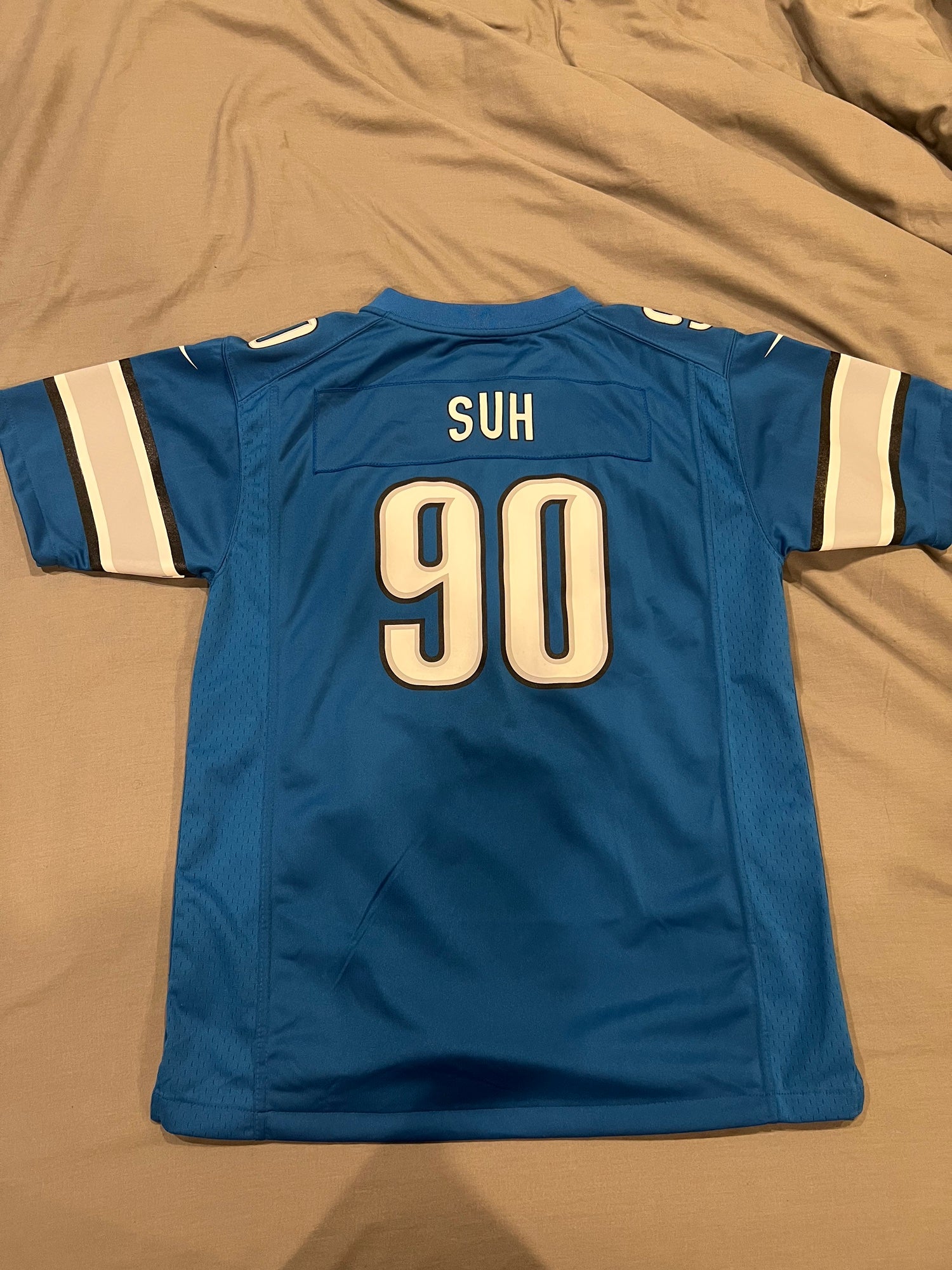 Nike Detroit Lions Youth Blue Ndamukong Suh Limited Jersey