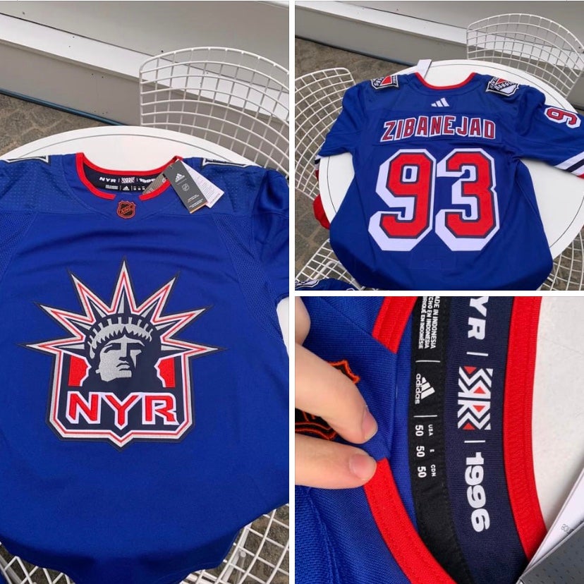 Mika Zibanejad New York Rangers Autographed White Adidas Authentic Jersey
