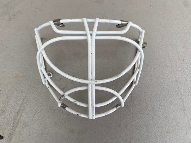 USED Bauer Profile Goalie Cage Pro Stock 961, 961, 950, 951 WHITE 3661