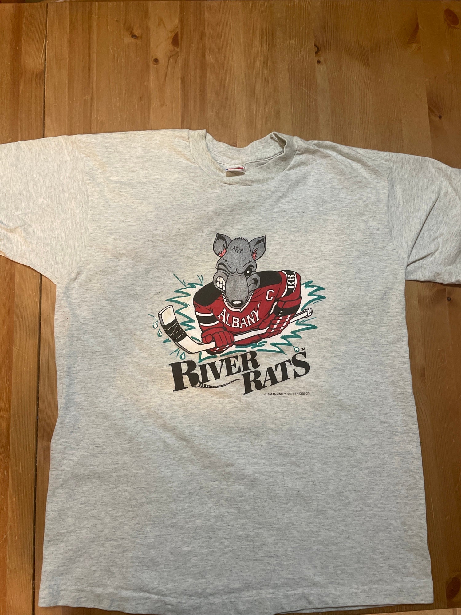 NHL Colorado Rockies Women's Gray Short Sleeve Vintage T-Shirt - S