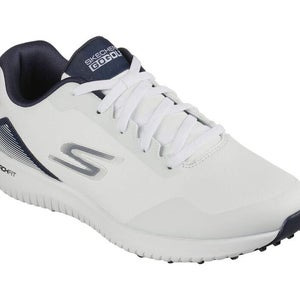 Skechers Go Golf MAX 2 Arch Fit Shoes (White/Navy, 9, Medium) NEW