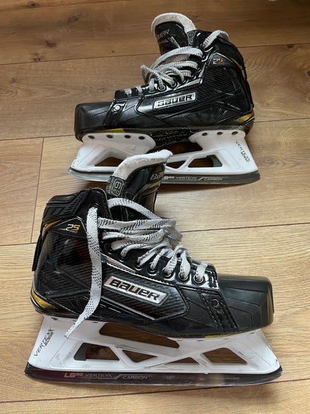 Senior Used Bauer Supreme 2s pro Goalie Skates Regular Width Size 6.5