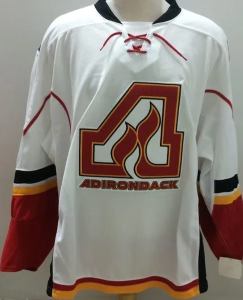 AHL Adirondack Flames CCM EDGE Pro Stock Red Game Jersey MIC 5152 |  SidelineSwap