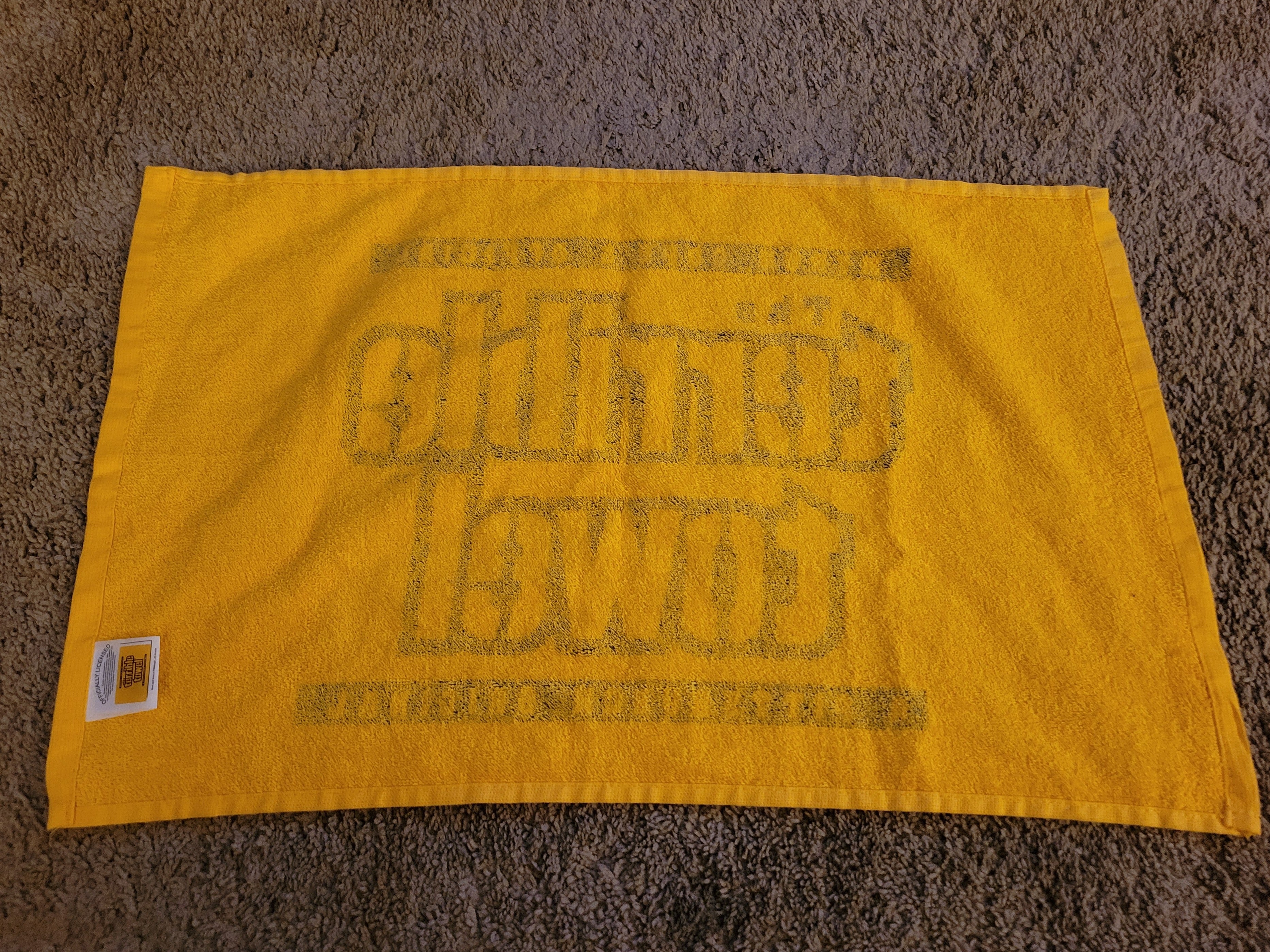 Six years ago I got a terrible towel as a gag gift for Christmas