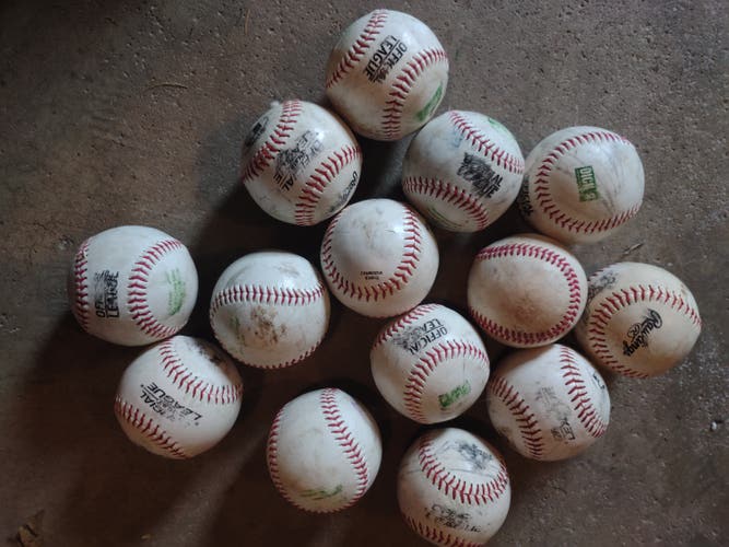 55 Used Rawlings Baseballs