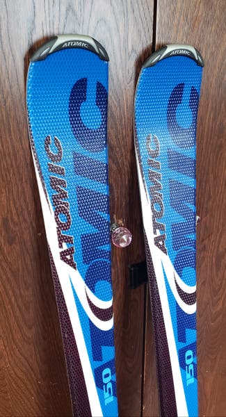 150cm ATOMIC ETL SKIS with ATOMIC BINDINGS *USED* CLEAN /READY TO 