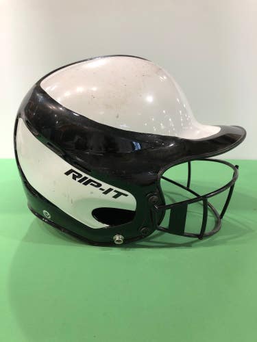 Used Rip It Softball Batting Helmet with Cage (6 - 6 7/8)