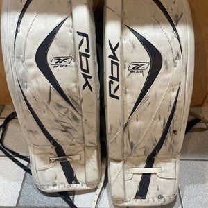 hårdtarbejdende jul atom Reebok Premier II 8k Hockey Goalie Leg Pads for sale | New and Used on  SidelineSwap