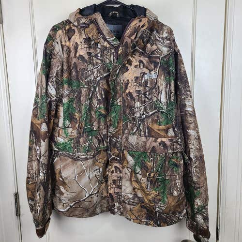 Mount'n Prairie Realtree Camo Hunting Coat Jacket Mesh Lined Soft Fleece XL