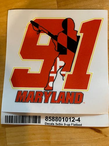 Team 91 Maryland Car Decal