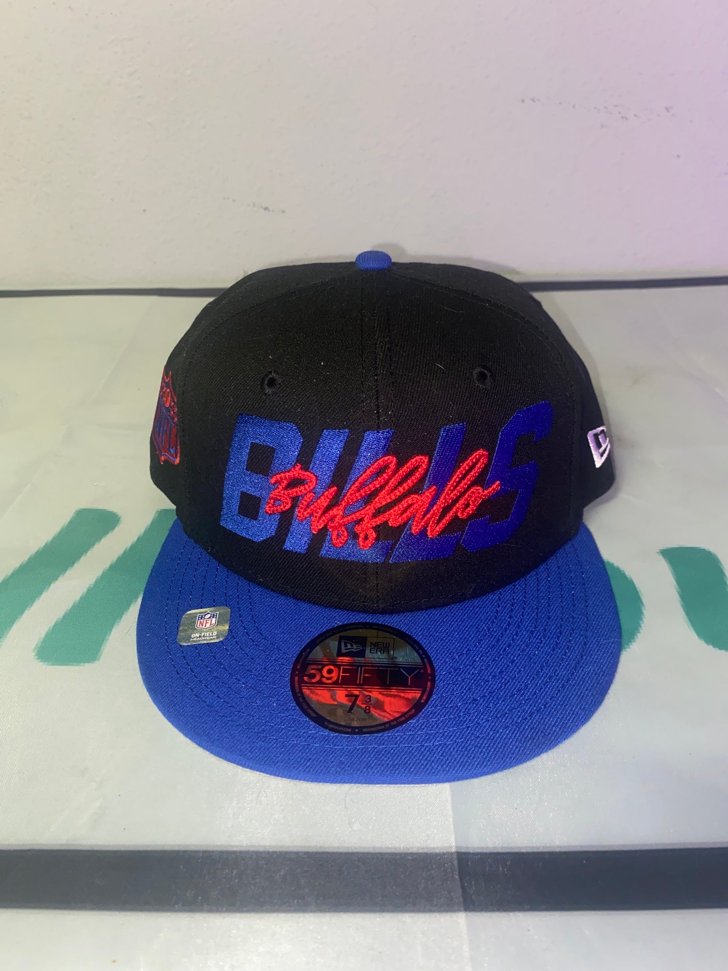 Buffalo Bills Throwback Hidden Fitted Hat 7 3/8