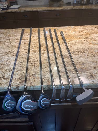 TOP FLITE JUNIOR 6 PIECE SET WITH BAG + FREE HYBRID
