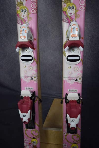 ROSSIGNOL PRINCESS JUNIOR SKIS SIZE 93 CM WITH ROSSIGNOL BINDINGS