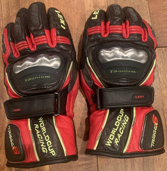 Leki World Cup Racing Titanium Trigger S Gloves - Size 7.5