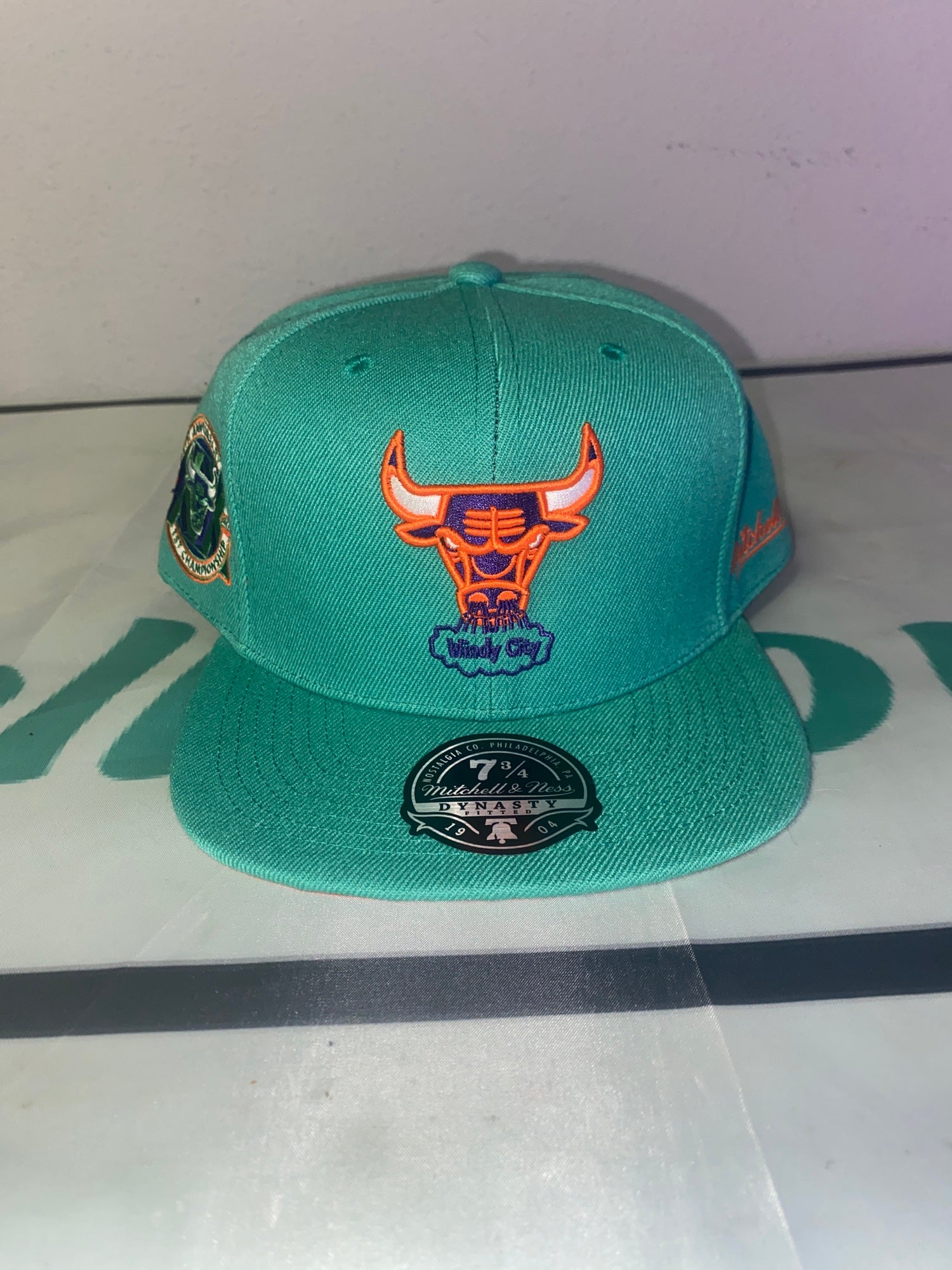Toronto Raptors Mitchell & Ness Dynasty Fitted Hat 7 1/4 Green
