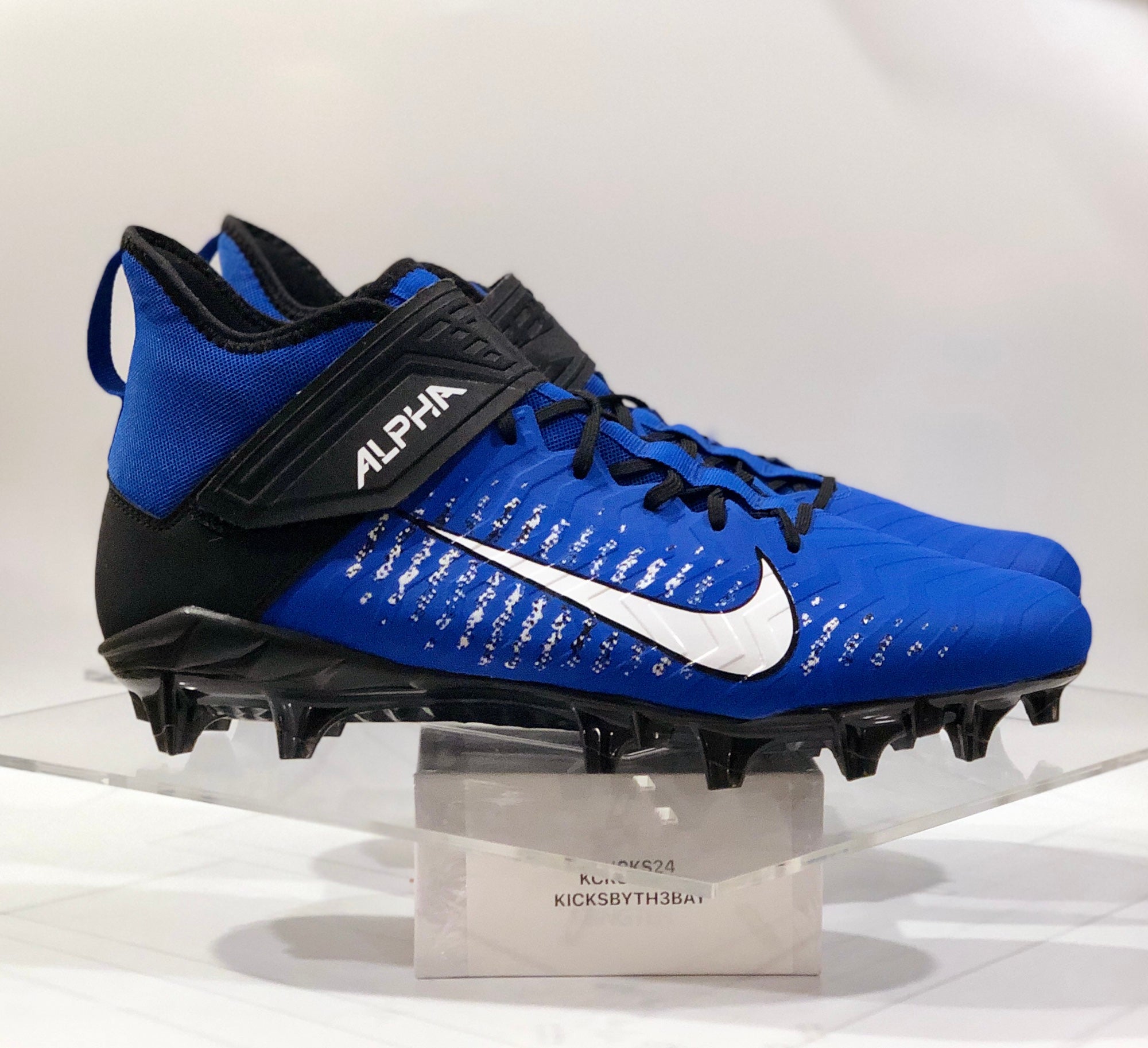 Sz 11 Nike Alpha Menace Pro 2 Mid Football Cleats Royal Blue BV3945-101 Mens Nike Alpha Menace Pro 2 Mid By You Custom Men main image 3