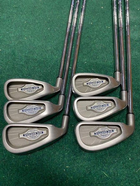 Callaway LH Iron Set - Big Bertha Game Improvement 4-9, New Grips, Stiff Steel Shafts