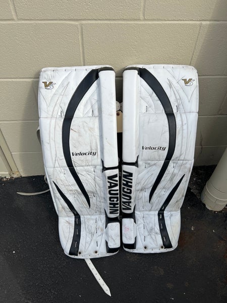 Used 32" Vaughn Goalie Leg Pads