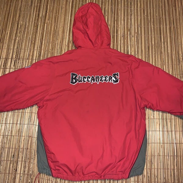 Tampa Bay Buccaneers Reebok On Field NFL Hooded Jacket Coat Zip Mens L/XL -  Rips