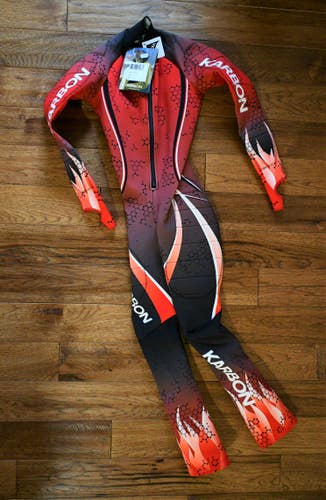 KARBON SPEED SUIT kids JUNIOR ski race SMALL padded GS