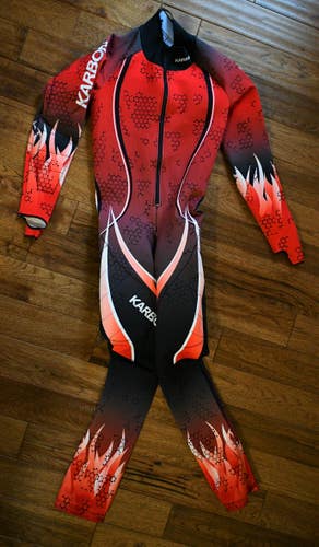 KARBON adult SPEED SUIT ski race LARGE padded GS
