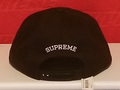Supreme SS18 Metallic Arc 6-panel Cap One Size Black/Bronze Logo