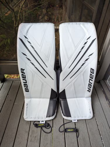 Used 33" Bauer Hyperlite Goalie Leg Pads
