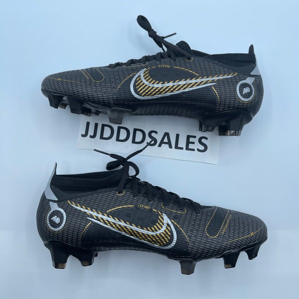 Nike Mercurial Vapor 14 Pro FG Black Gold Soccer Cleats Mens Size 6.5  DJ2846-007